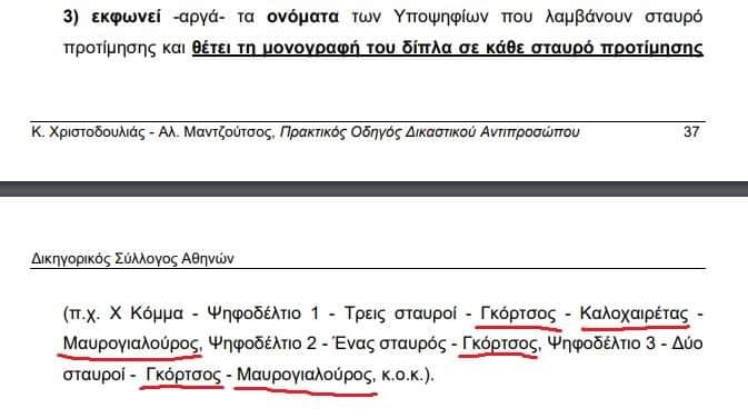 Με Μαυρογιαλούρο και Γκόρτσο... δίνουν οδηγίες στους δικαστικούς αντιπροσώπους!