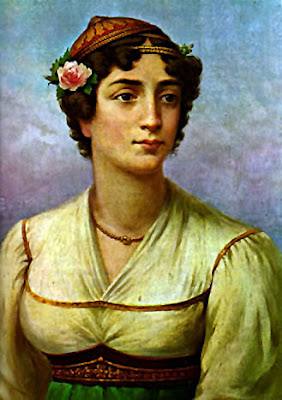 pinakas5.jpg Η Μαντώ Μαυρογένους, λιθογραφία του Adam Friedel, 1827