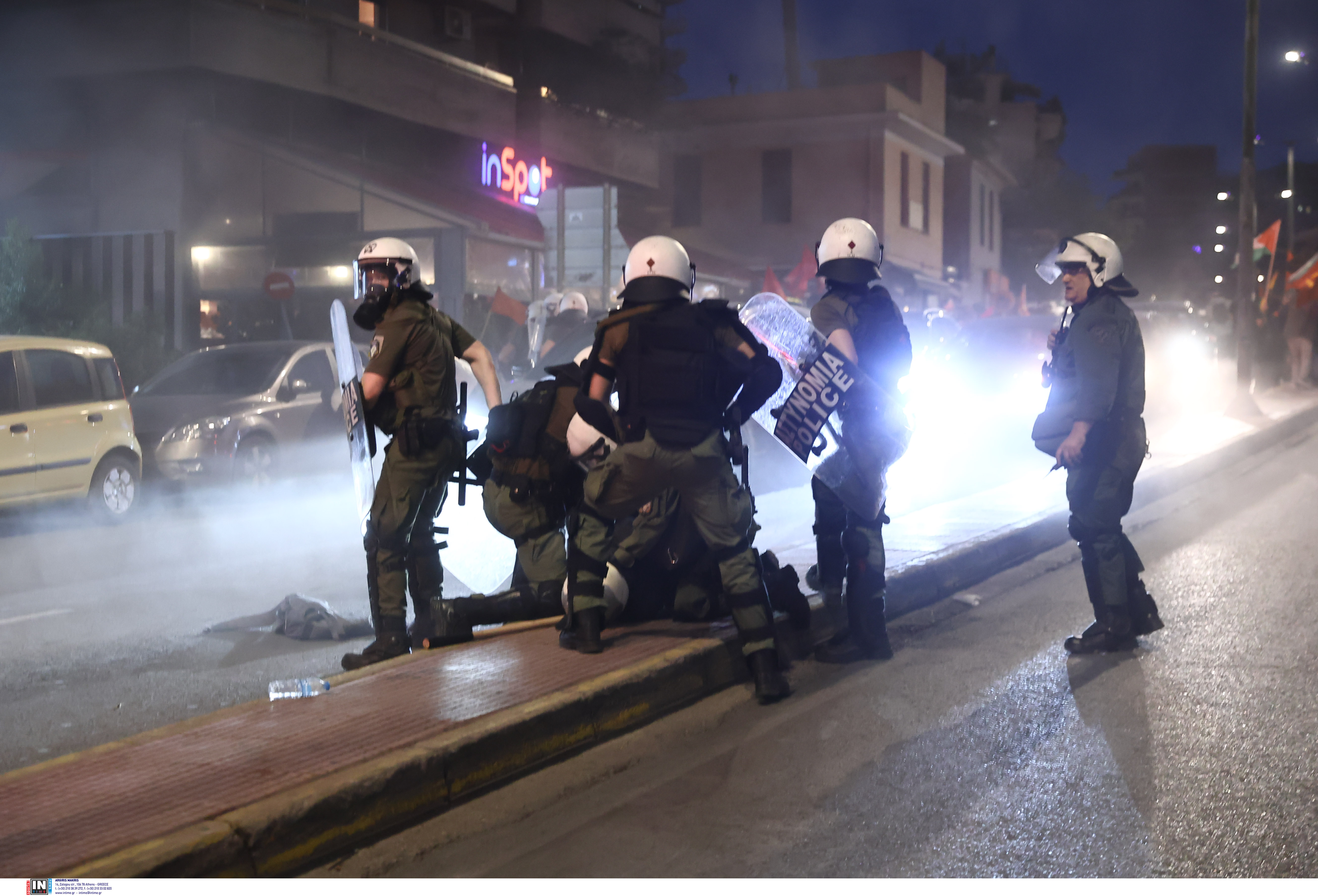 Προσαγωγές στην πορεία για την Παλαιστίνη