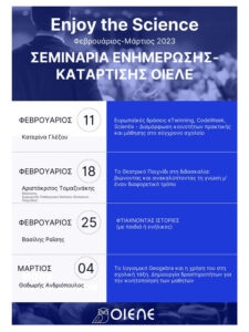 Αφίσα με σεμινάρια