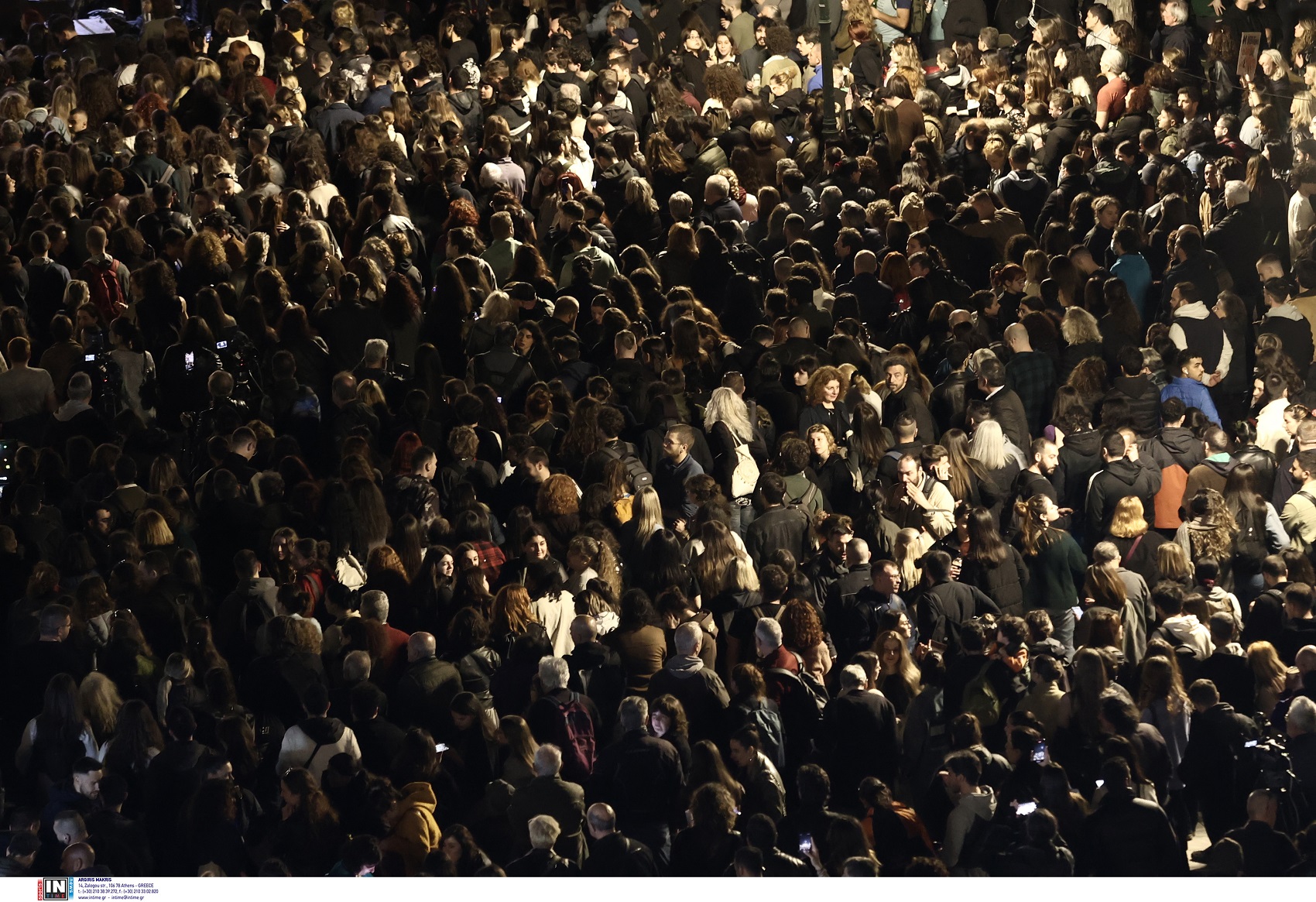 Φοιτητές στη συναυλία για τα Τέμπη