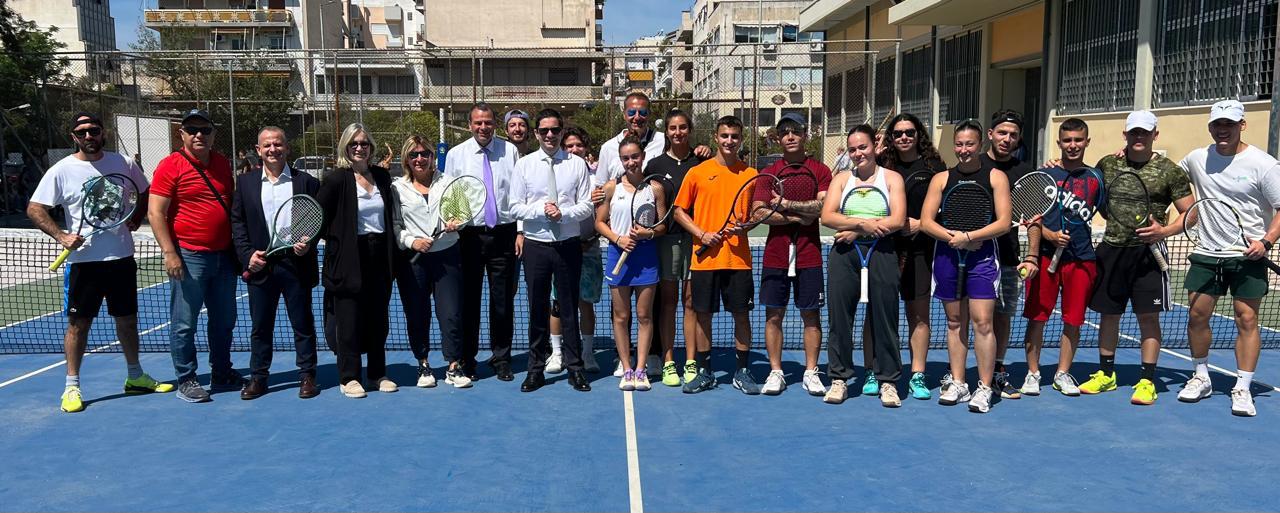 Τελετή εγκαινίων των ανακαινισμένων εξωτερικών γηπέδων της Σχολής Επιστήμης Φυσικής Αγωγής και Αθλητισμού