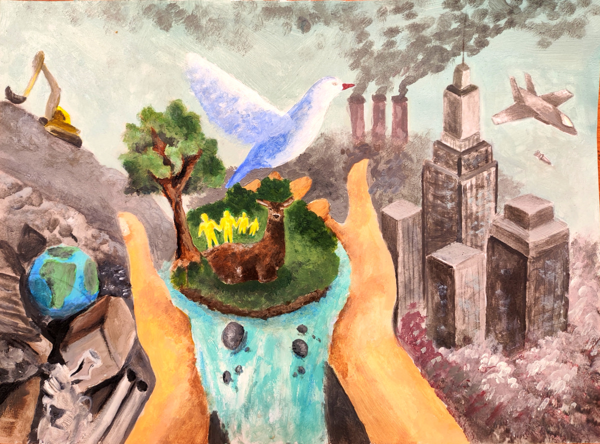 Έργο τέχνης από καλλιτεχνικό Γυμνάσιο Θεσσαλονίκης