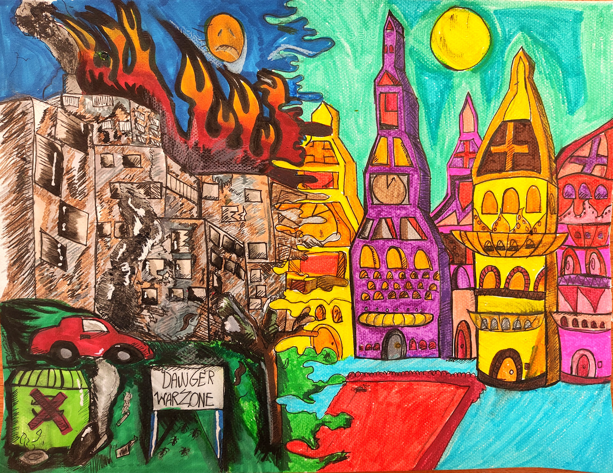 Έργο τέχνης από καλλιτεχνικό Γυμνάσιο Θεσσαλονίκης