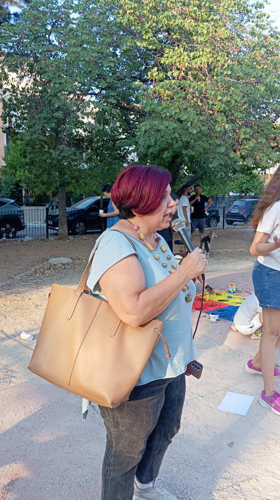 Γονείς, εκπαιδευτικοί και μαθητές σχολείων του Ηρακλείου, την Παρασκευή 13/6/2025 το απόγευμα, συναντήθηκαν στο πάρκο της οδού Καζαντζάκη (δίπλα στο 7ο Δημοτικό)