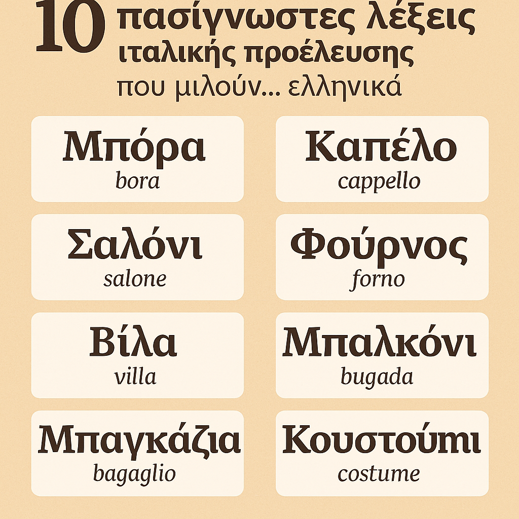 lexeis.png ελληνικές λέξεις ιταλικής προέλευσης