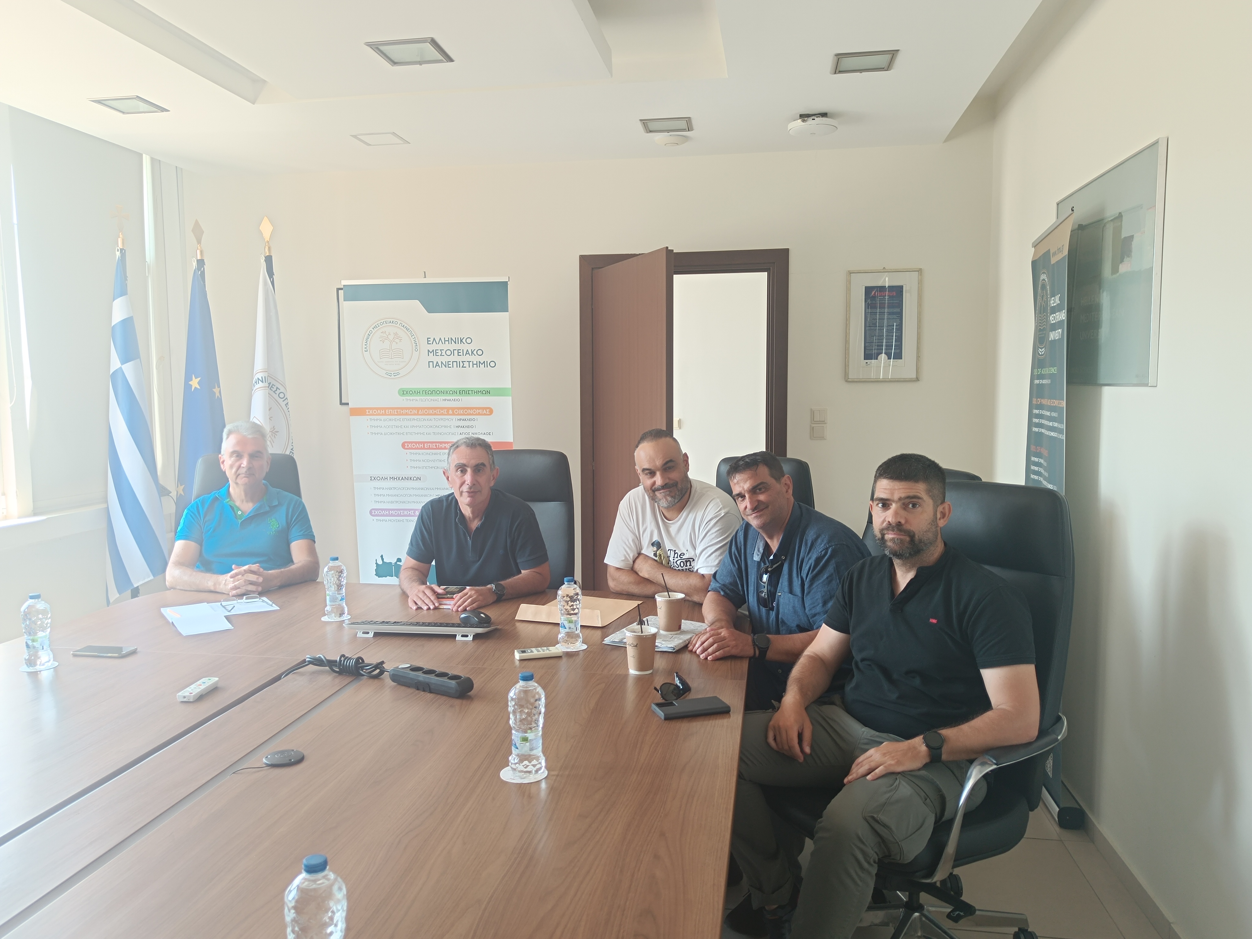 Συνάντηση με τον Πρύτανη του Ελληνικού Μεσογειακού Πανεπιστημίου (ΕΛΜΕΠΑ), κ. Νικόλαο Κατσαράκη