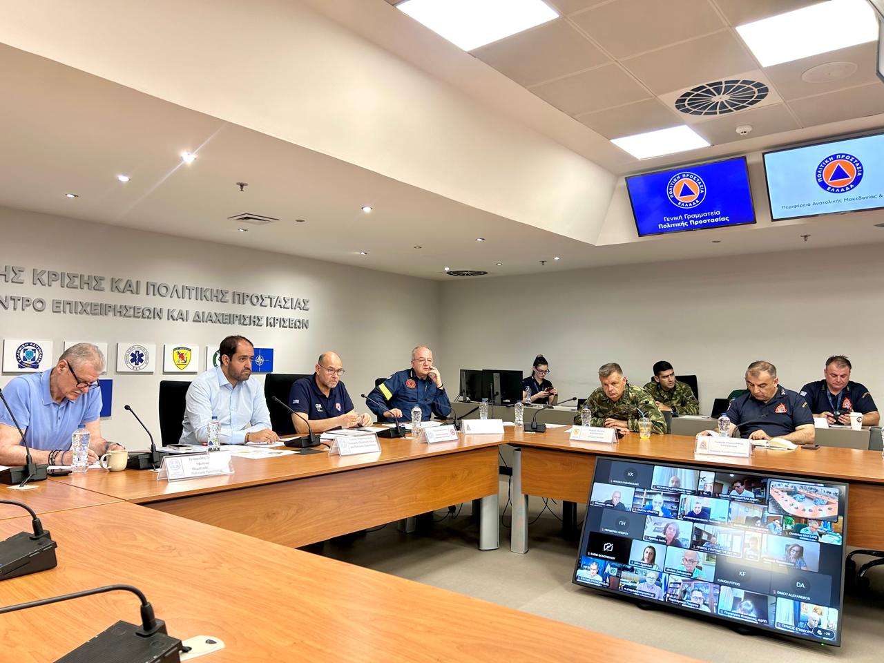 Σύσκεψη για τον καύσωνα