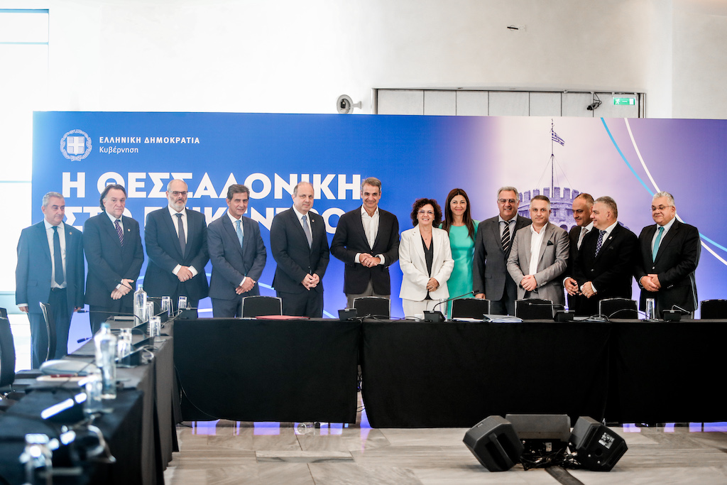 Ο Κυριάκος Μητσοτάκης σε ομιλία για το ΑΠΘ στη Θεσσαλονίκη