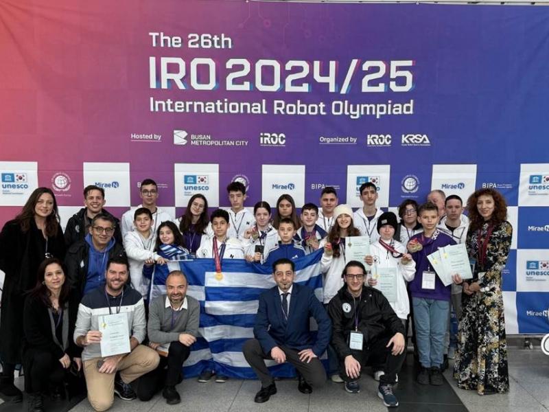 26η Παγκόσμια Ολυμπιάδα Ρομποτικής (IROC): Πρωτιά, με συνολικά 8 μετάλλια, για την Εθνική Ομάδα Ρομποτικής 