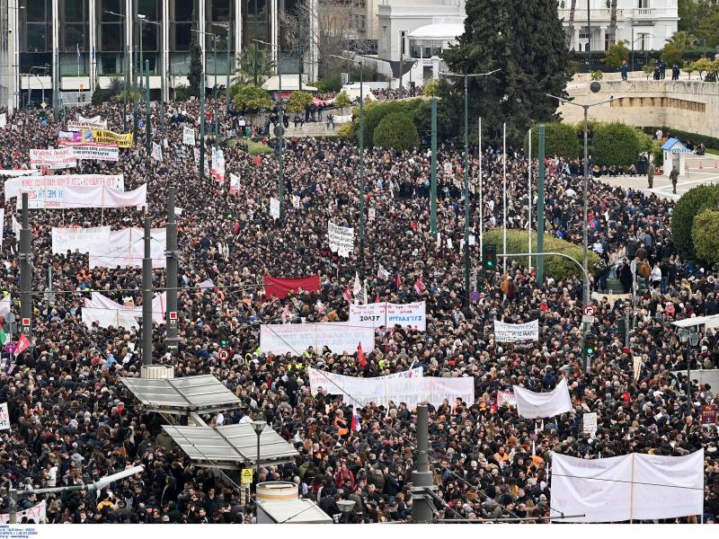 Συγκέντρωση για τα Τέμπη στην Αθήνα