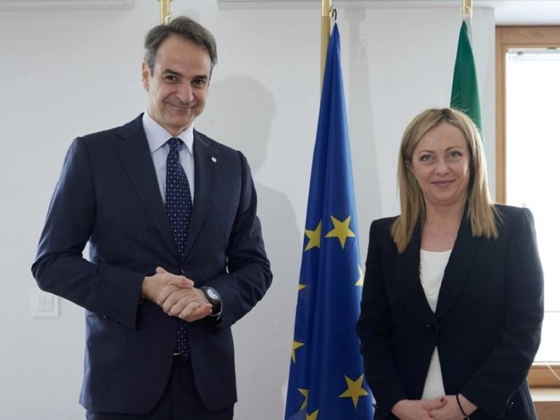 Συνάντηση Μητσοτάκη - Μελόνι