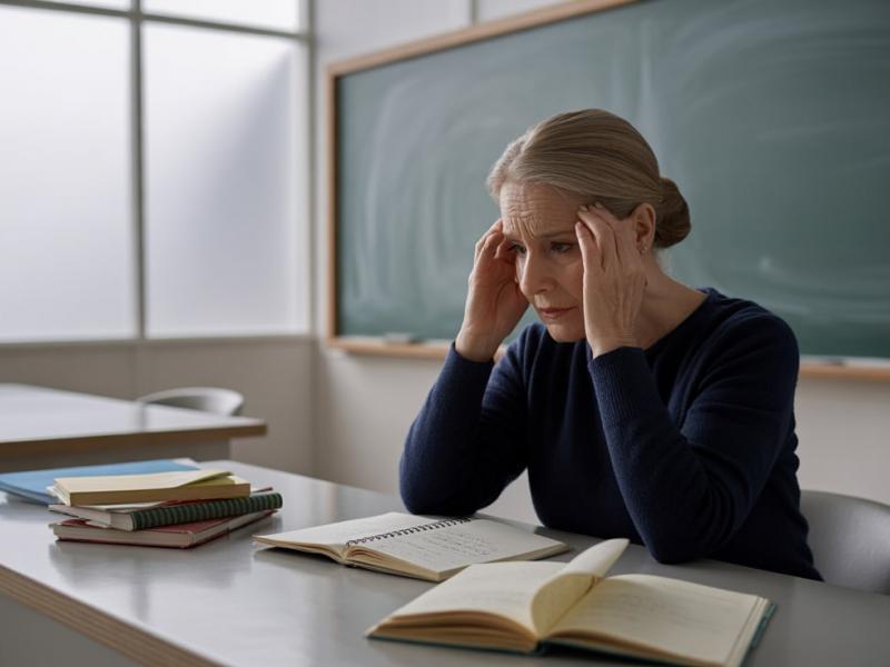 Ηλικιωμένη εκπαιδευτικός