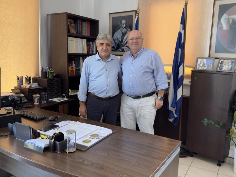 Επίσκεψη του Διευθυντή Ειδικής Αγωγής και Εκπαίδευσης του ΥΠΑΙΘΑ στη Διεύθυνση Π.Ε. Ηρακλείου