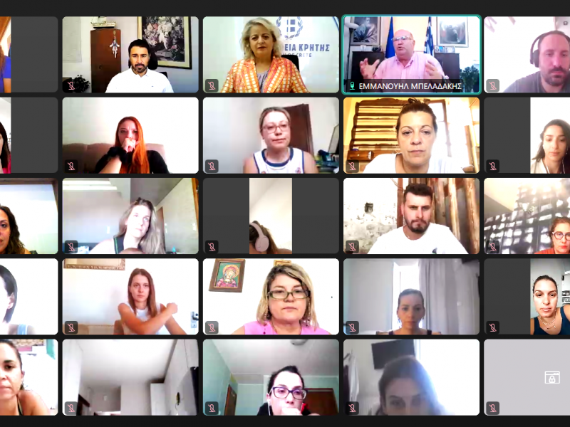 Συνάντηση του Διευθυντή Πρωτοβάθμιας Εκπαίδευσης Ηρακλείου, Εμμανουήλ Μπελαδάκη