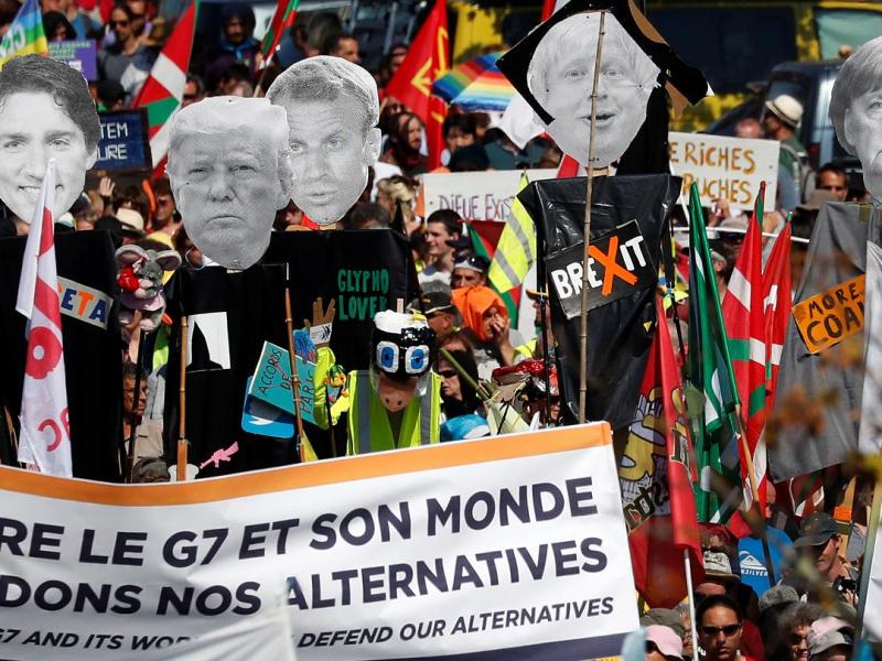 g7 διαδηλώσεις