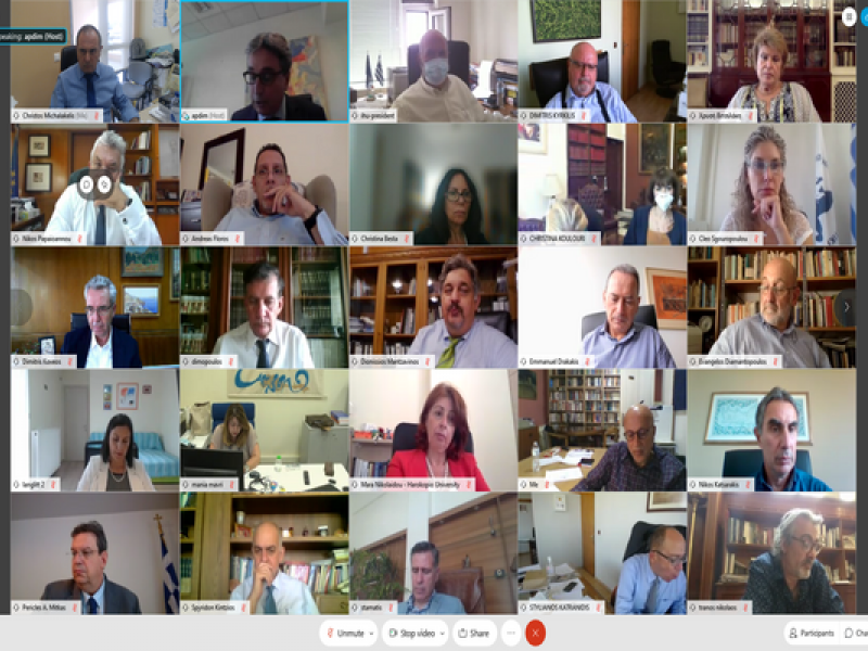 Ο γ.γ Ανώτατης Εκπαίδευσης σε τηλεδιάσκεψη με τους πρυτάνεις των Πανεπιστημίων