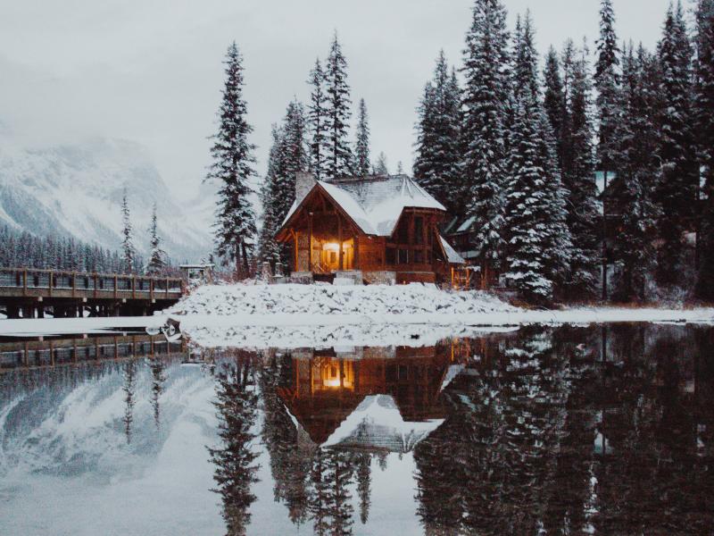 σπίτι χιόνι