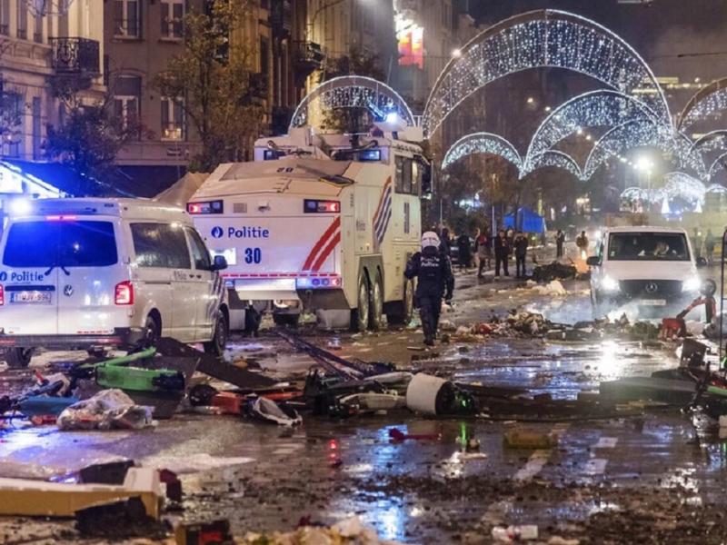 Επεισόδια στις Βρυξέλλες για το Μουντιάλ