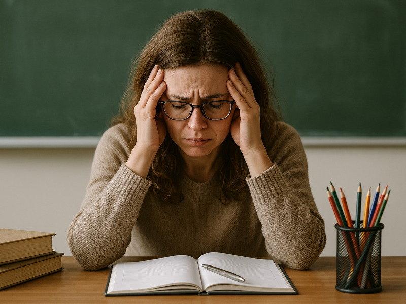 εκπαιδευτικός σε απόγνωση