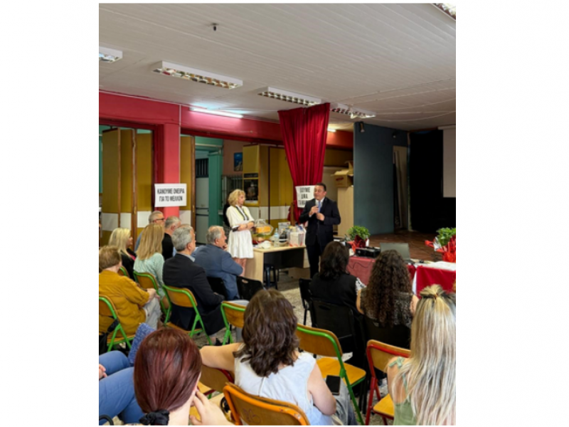 Ο Υφυπουργός Παιδείας Κωνσταντίνος Βλάσης στο Σ.Δ.Ε. Καλλιθέας