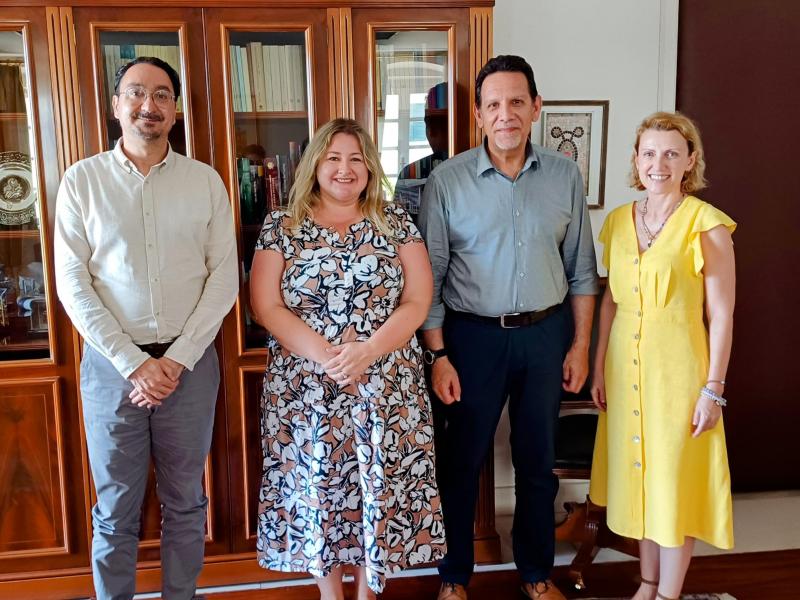 Iόνιο Πανεπιστήμιο: Συνάντηση του Πρύτανη με τη Μορφωτική Ακόλουθο της Πρεσβείας των Η.Π.Α. στην Ιόνιο Ακαδημία