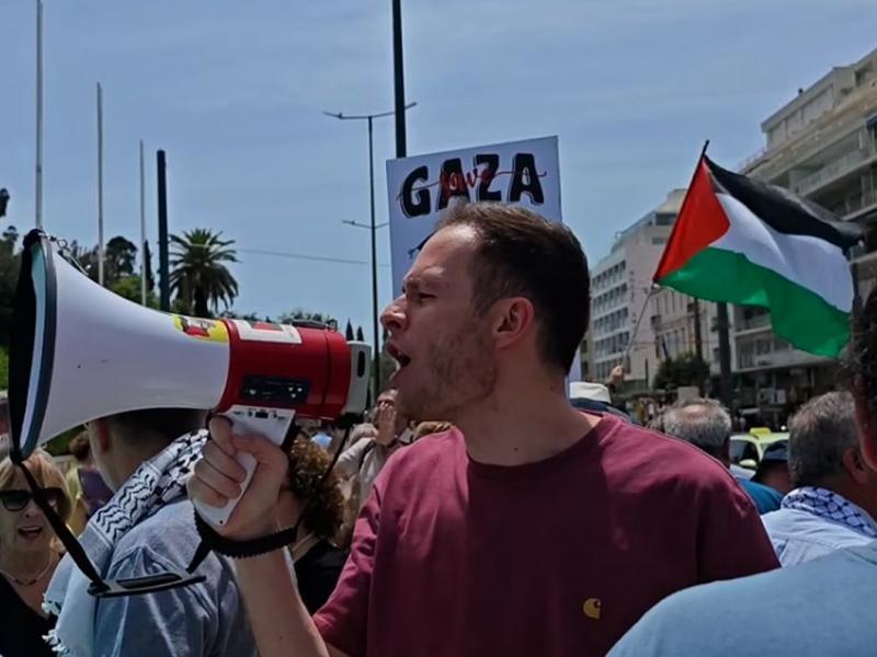 συγκεντρωση για την παλαιστινη