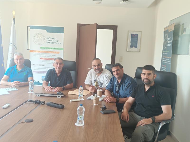 Συνάντηση με τον Πρύτανη του Ελληνικού Μεσογειακού Πανεπιστημίου (ΕΛΜΕΠΑ), κ. Νικόλαο Κατσαράκη