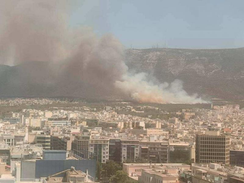 Φωτιά στον Υμηττό