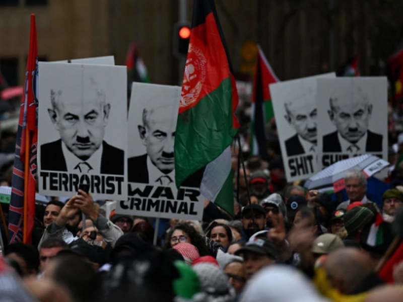 πορεια υπέρ της Παλαιστίνης