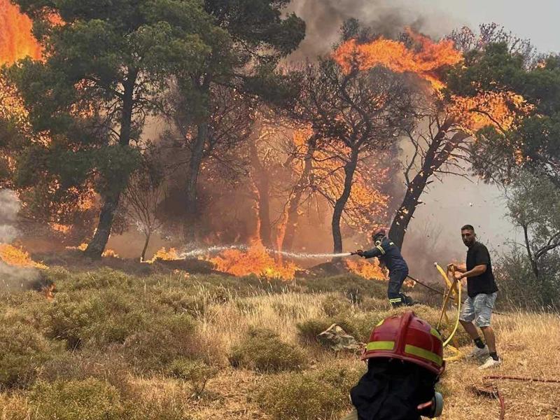 Φωτιά στην Κερατέα