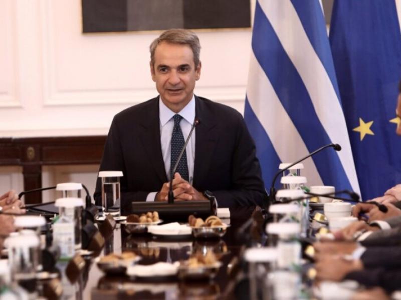 Ο Κυριάκος Μητσοτάκης στο Υπουργικό Συμβούλιο