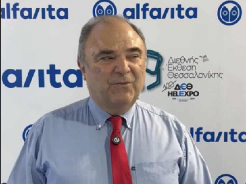 Ο Θάνος Παπαϊωάννου, Πρόεδρος του ΑΣΕΠ, στο περίπτερο του alfavita στη ΔΕΘ
