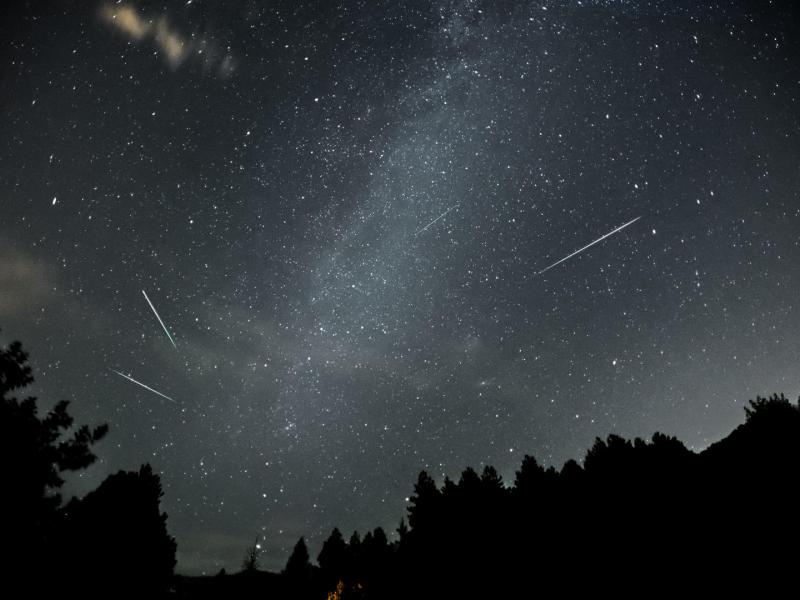 night sky meteors