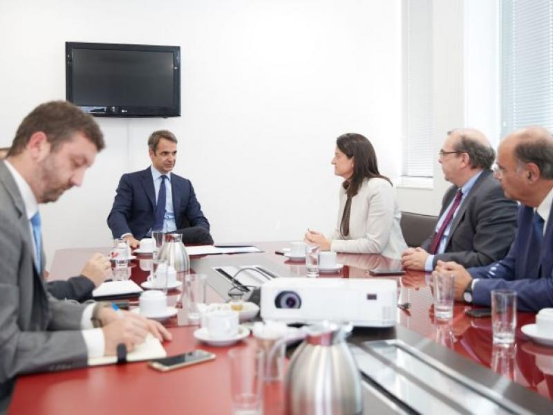 Συνάντηση του Κυριάκου Μητσοτάκη με το Δ.Σ της ΠΟΣΔΕΠ