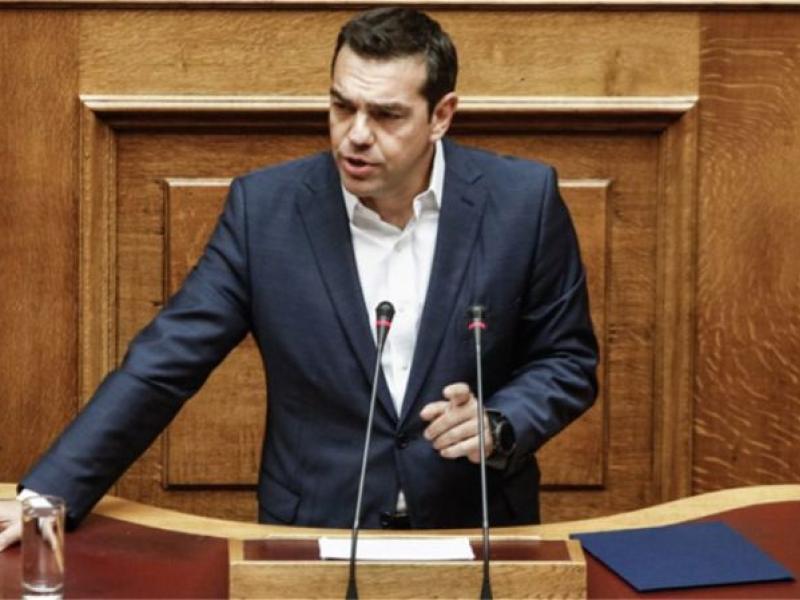 Ο Αλέξης Τσίπρας στη Βουλή