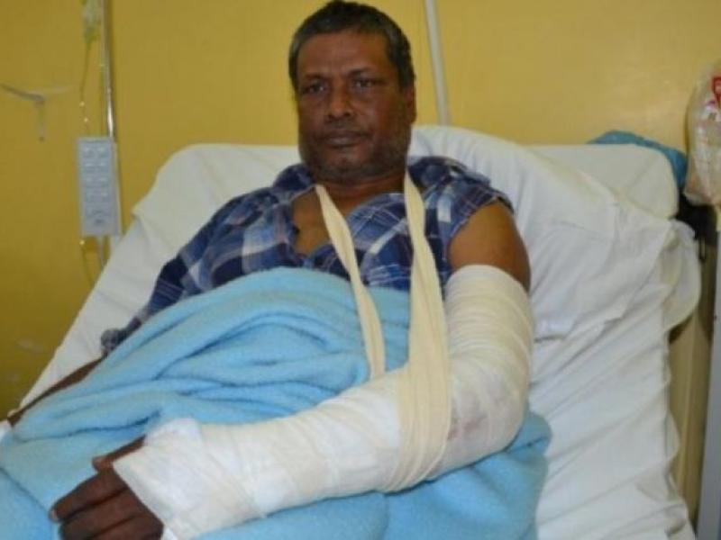 Το θύμα της ρατσιστικής επίθεσης