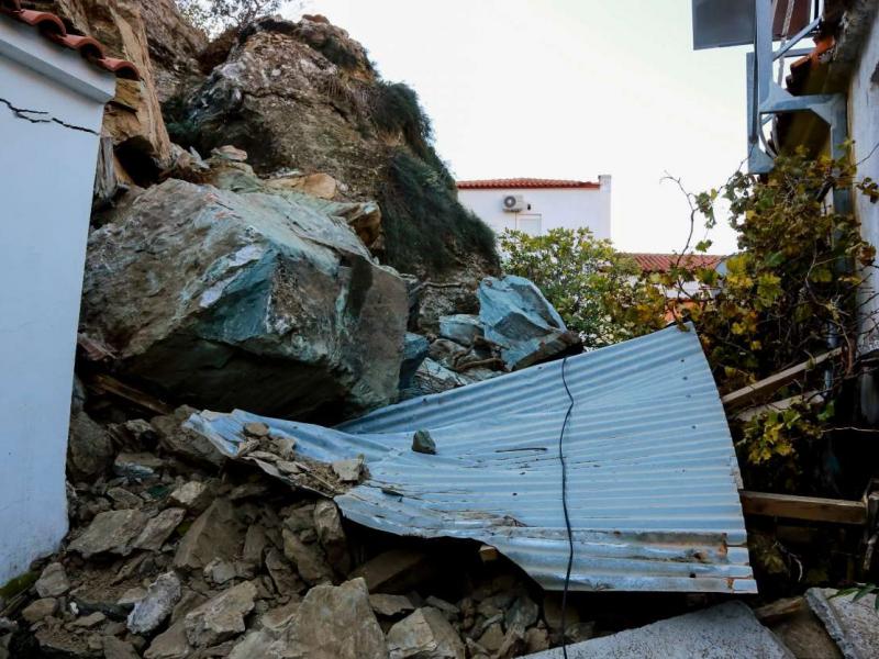 πλωμαρι κατολίσθηση