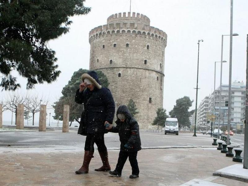 χιονι θεσσαλονικη