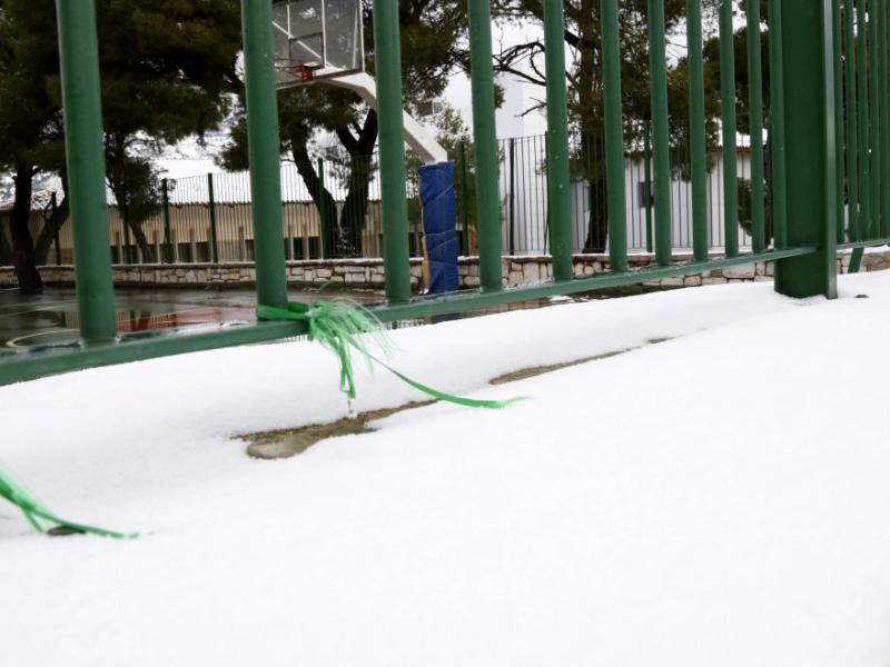 σχολειο χιονι