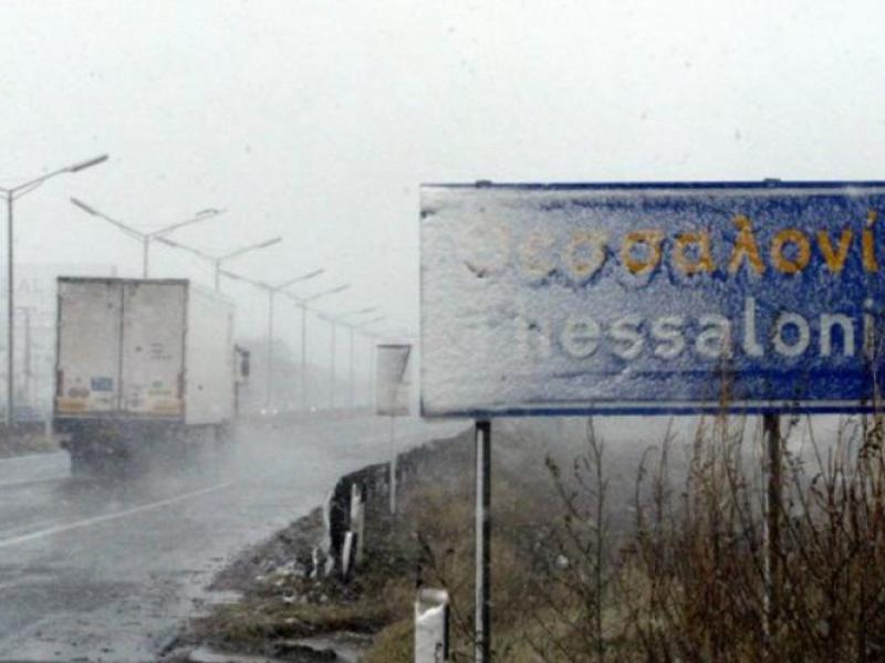 Χιόνι στη Θεσσαλονίκη