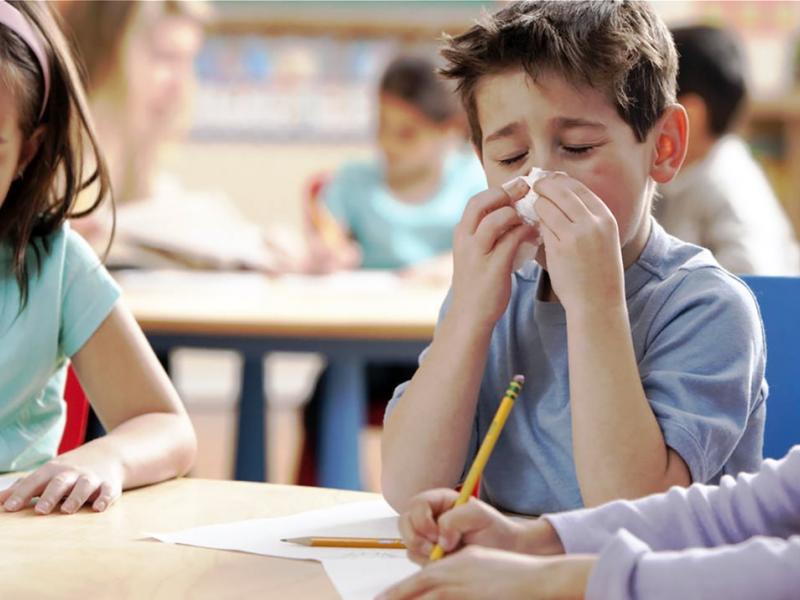 γριπη μαθητες