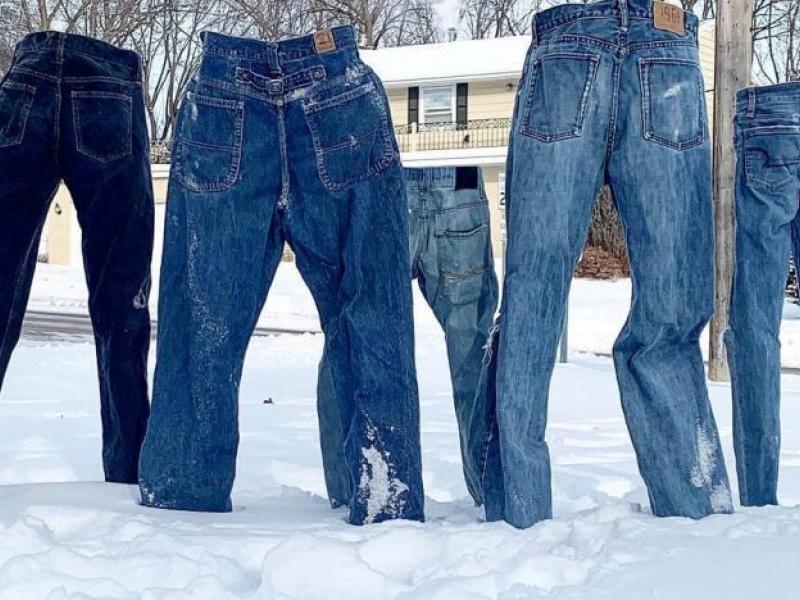 Παγωμένα ρούχα