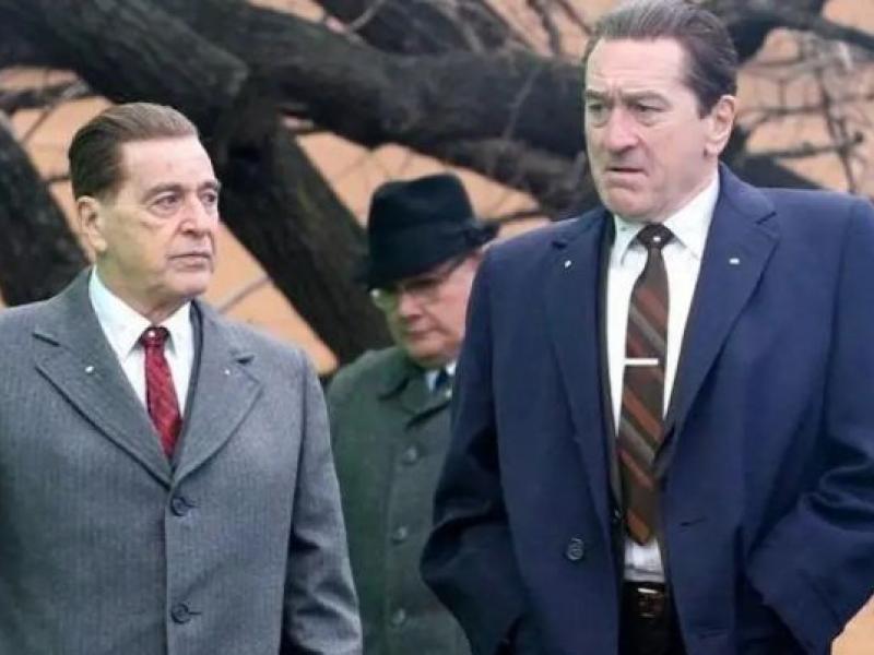 Ο Ρόμπερτ Ντε Νίρο και ο Αλ Πατσίνο στα γυρίσματα της ταινίας