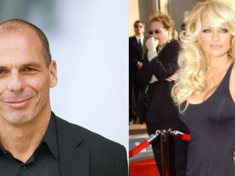 Γιάννης Βαρουφάκης και Πάμελα Άντερσον