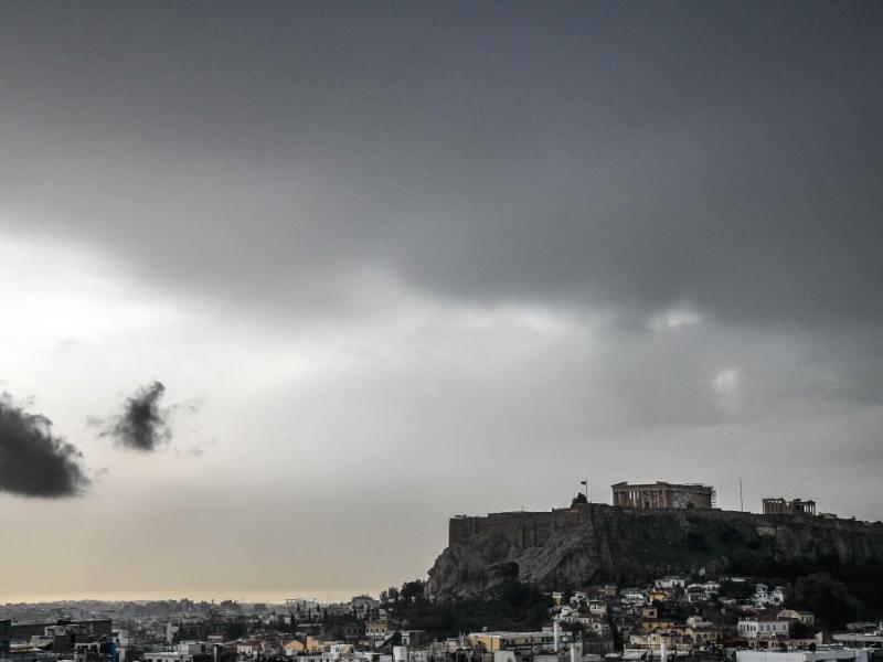 ακροπολη κακοκαιρια