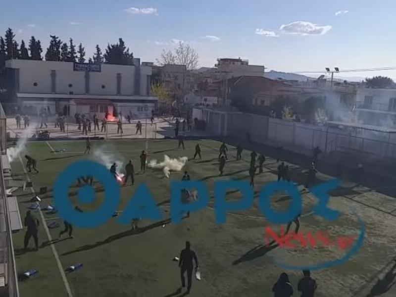 Άγρια επεισόδια από χούλιγκαν της Καλαμάτας