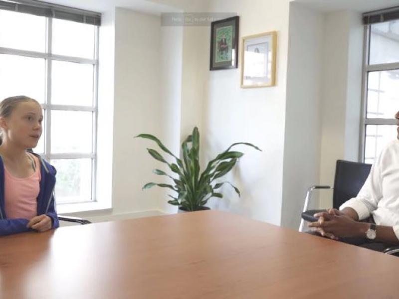 Μπαράκ Ομπάμα και Γκρέτα Τούνμπεργκ