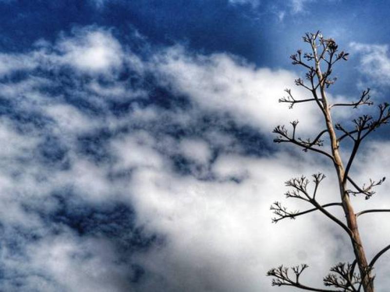 πτώση της θερμοκρασίας ουρανός σύννεφα κρύο