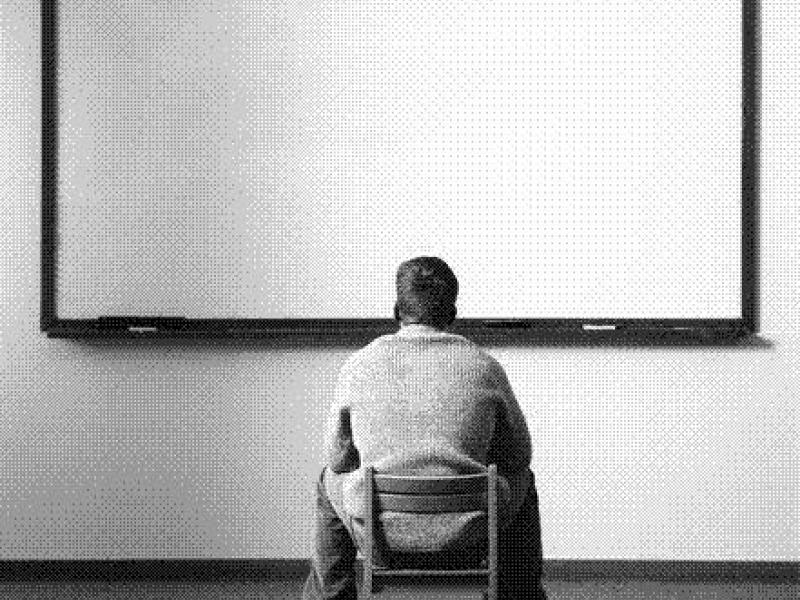 πίνακας, μαθητής, δάσκαλος, καρέκλα